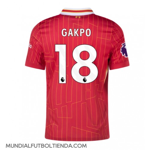 Camiseta Liverpool Cody Gakpo #18 Primera Equipación Replica 2024-25 mangas cortas